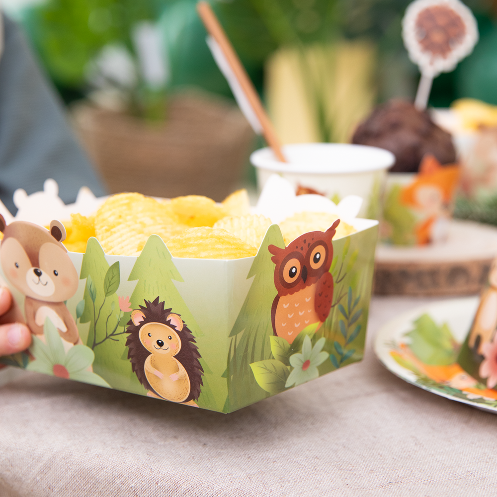 Tuf-Tuf Bols à goûter Animaux de la forêt 15 x 7,5 cm | 3 pièces