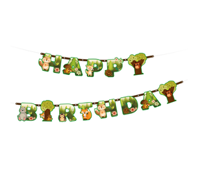 Tuf-Tuf Bosdieren Letterslinger 210x16cm | per stuk Tuf-Tuf Bosdieren Letterslinger 210x16cm | per stuk