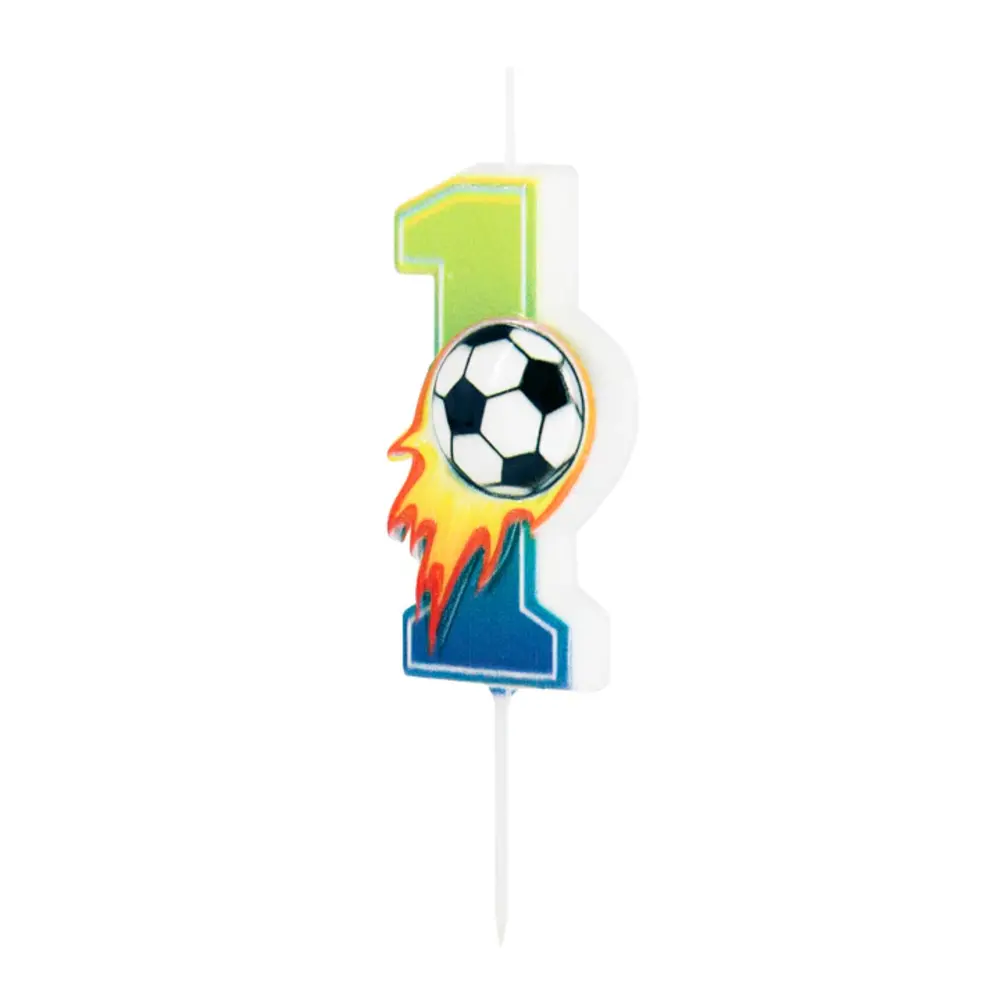 Tuf-Tuf Football Number Candle 1 | per piece
