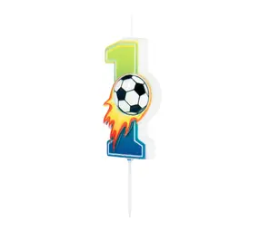 Tuf-Tuf Bougie numéro 1 sur le thème du football | à ​​l'unité