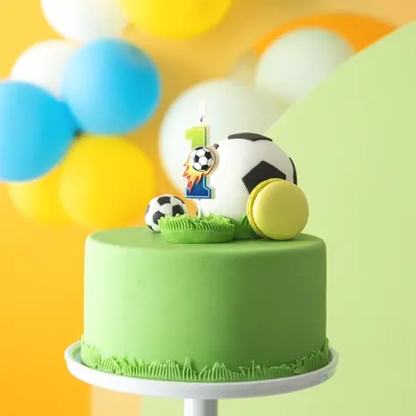 Tuf-Tuf Football Number Candle 1 | per piece
