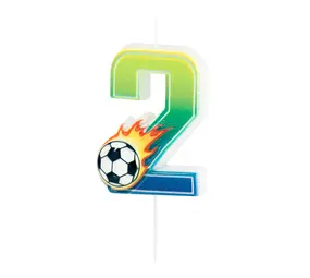 Tuf-Tuf Football Number Candle 2 | per piece