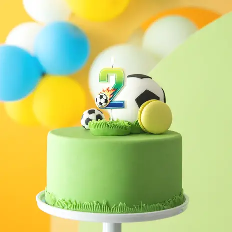 Tuf-Tuf Football Number Candle 2 | per piece