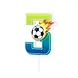 Tuf-Tuf Fußball-Nummernkerze 3 | pro Stück