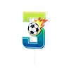 Tuf-Tuf Football Number Candle 3 | per piece Tuf-Tuf Football Number Candle 3 | per piece