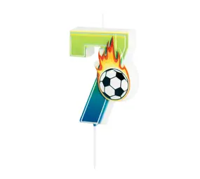 Tuf-Tuf Fußball-Nummernkerze 7 | pro Stück