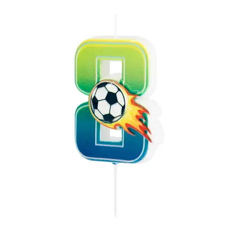 Tuf-Tuf Football Number Candle 8 | per piece