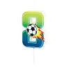 Tuf-Tuf Football Number Candle 8 | per piece Tuf-Tuf Football Number Candle 8 | per piece