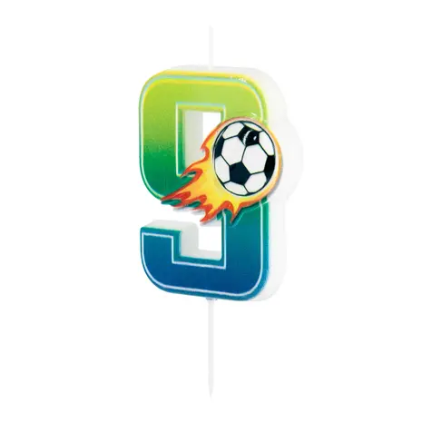 Tuf-Tuf Football Number Candle 9 | per piece