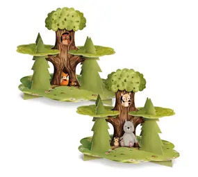 Tuf-Tuf Cupcake-Ständer „Waldtiere“ 40 x 32 cm | Stück
