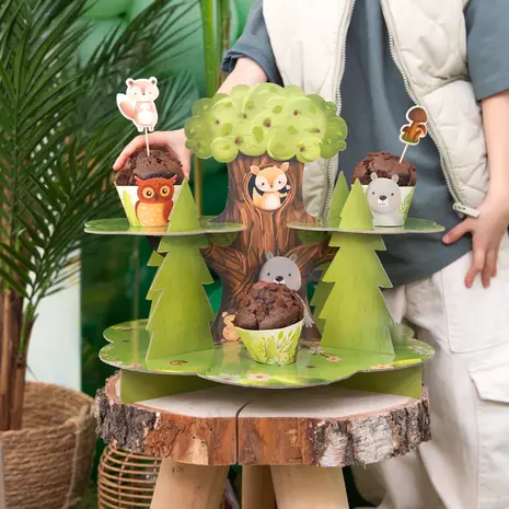 Tuf-Tuf Forest Animals Cupcake Stand 40x32cm | Per Piece