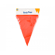 Paper Dreams Orange Plastic Flag Bunting | 10 meters