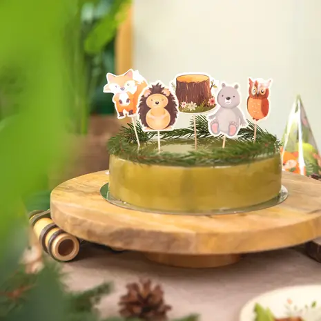 Tuf-Tuf Forest Animals Cake Toppers | 9 pieces