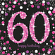 Amscan Napkins 60 Years Sparkling Pink 33x33cm | 16 pieces