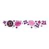 Amscan Confetti 21 ans Rose Pétillant 34 grammes | par sachet Amscan Confetti 21 ans Rose Pétillant 34 grammes | par sachet
