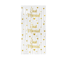 Paper Dreams Rideau de porte « Just Married » 100 x 200 cm | à l'unité