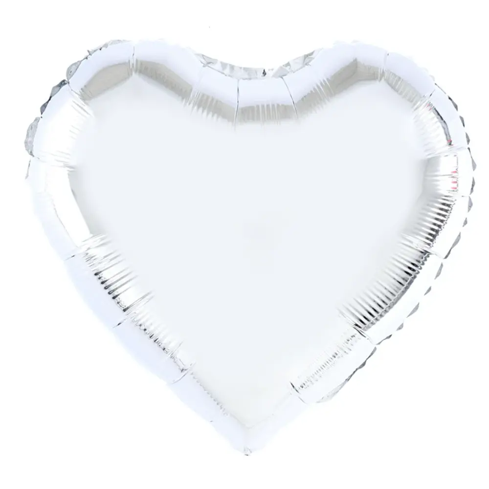 Tuf-Tuf Helium Ballon Hart Zilver Leeg 46cm | per stuk Tuf-Tuf Helium Ballon Hart Zilver Leeg 46cm | per stuk