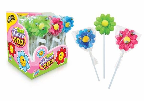 Johny Bee Flower Pop Lolly 20gr. | Per Piece