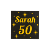 Paper Dreams Servetten Sarah 50 Classy 33x33cm | 16 stuks Paper Dreams Servetten Sarah 50 Classy 33x33cm | 16 stuks
