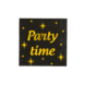 Paper Dreams Serviettes de table élégantes Party Time 33x33cm | 16 pièces