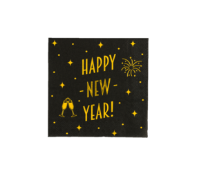 Paper Dreams Servetten Happy New Year Classy | 16 stuks Paper Dreams Servetten Happy New Year Classy | 16 stuks