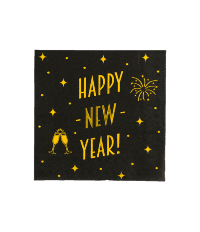 Paper Dreams Serviettes élégantes « Bonne année » | 16 pièces