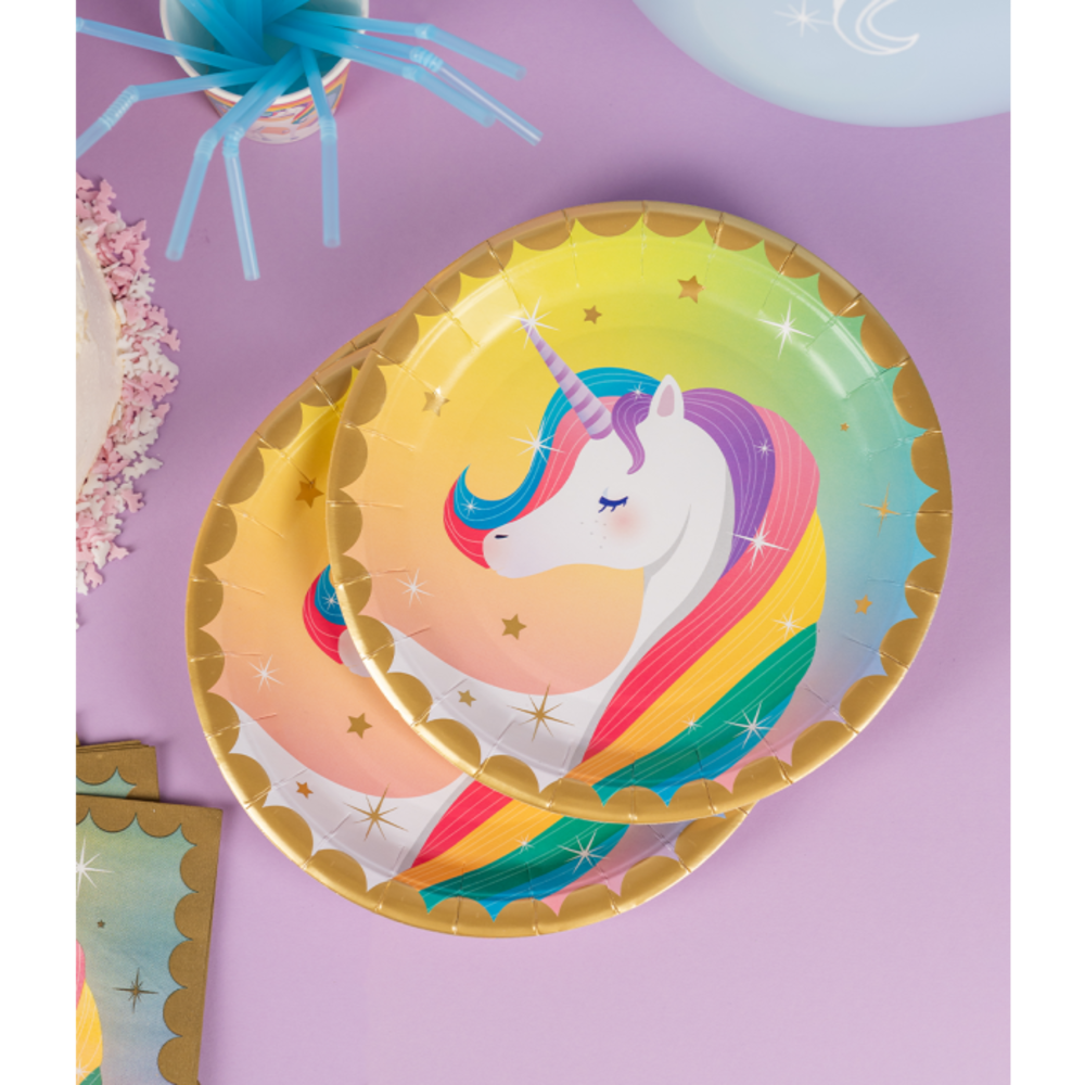 Paper Dreams Unicorn Party Plates 23cm | 8 pieces