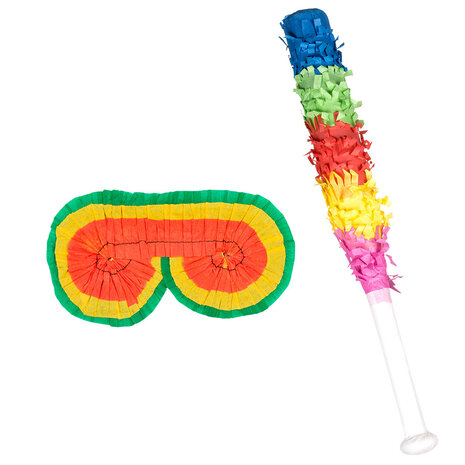 Boland Piñata bat with blindfold