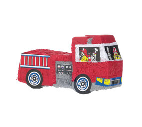 Amscan Piñata camion de pompiers 3D avec chien 50 x 28,5 x 17,7 cm