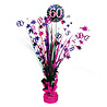 Amscan Décoration de table 60 ans Rose scintillant | 46 cm