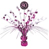 Amscan Tafeldecoratie 80 jaar Sparkling Roze | 46cm Amscan Tafeldecoratie 80 jaar Sparkling Roze | 46cm