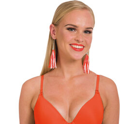 Folat Boucles d'oreilles à franges orange | Lot de 2