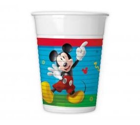 Procos Party Gobelets Mickey Rock The House 200 ml | par lot de 8