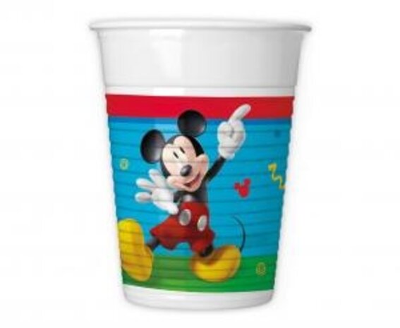 Procos Party Gobelets Mickey Rock The House 200 ml | par lot de 8