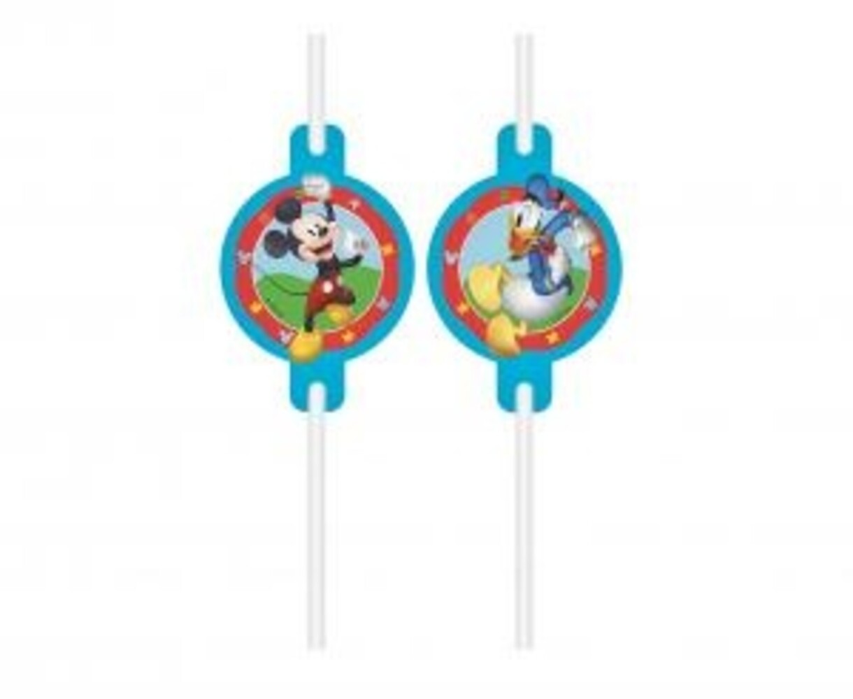 Procos Party Mickey Rock The House Strohhalme | 4er-Pack