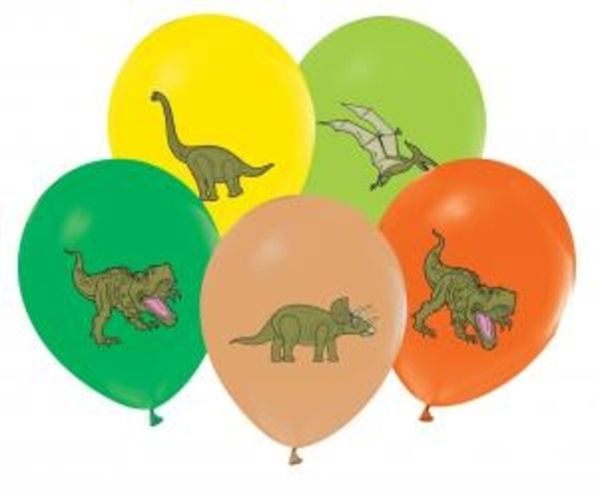 Godan Dinosaurier-Luftballons 30 cm | 5 Stück