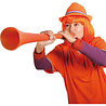 Folat Chapeau trilby orange avec bande rouge-blanc-bleu | à l'unité Folat Chapeau trilby orange avec bande rouge-blanc-bleu | à l'unité