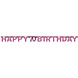 Amscan Letter garland Happy 70 Birthday Sparkling Pink 213x16cm | per piece