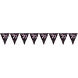 Amscan Flag Garland 70 Sparkling Black-Pink 4 m | per piece