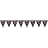 Amscan Vlaggen Slinger 70 Sparkling Zwart-Roze 4 mtr | per stuk Amscan Vlaggen Slinger 70 Sparkling Zwart-Roze 4 mtr | per stuk