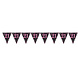 Amscan Flag Garland 21 Sparkling Black-Pink 4 m | per piece
