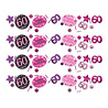 Amscan Confetti 60 jaar Sparkling Zwart-Roze | 34 gram Amscan Confetti 60 jaar Sparkling Zwart-Roze | 34 gram
