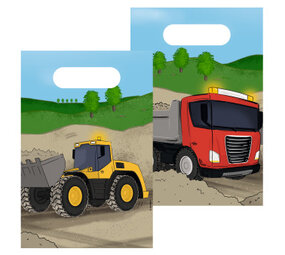 Amscan Constructie Traktatiezakjes | 8 stuks Amscan Constructie Traktatiezakjes | 8 stuks