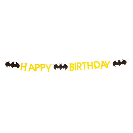 Riethmüller Guirlande de lettres Batman 180 x 11 cm | à l'unité