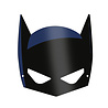 Riethmüller Batman-Masken 20 x 16 cm | 8 Stück