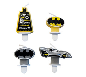 Riethmüller Batman Taart Kaarsjes | 4 stuks Riethmüller Batman Taart Kaarsjes | 4 stuks