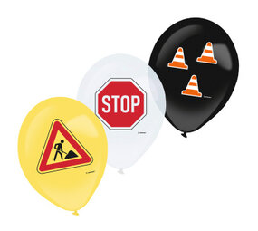 Amscan Ballons de chantier 30 cm | 6 pièces