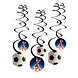 Amscan Fußball-Hängedekoration „Kick It“ 60 cm | 6 Stück