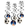 Amscan Décoration suspendue de football en spirale Kick It 60 cm | 6 pièces Amscan Décoration suspendue de football en spirale Kick It 60 cm | 6 pièces