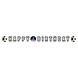 Amscan Guirlande de lettres de football « Joyeux anniversaire Kick It » 180 x 13 cm | à l'unité